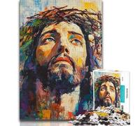 Jigsaw Puzzles for Teenagers 1000 Jigsaws Jesus,Challenging To Complete But Fun And Humorous Unique Birthday And Gifts (38x26cm)