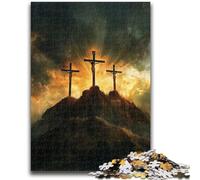 Jigsaw Puzzles for Teenagers 1000 Jigsaws Jesus Help The Brain Exercise Addictive Toys to Cultivate Patience Suitable for Couples 50x75cm