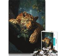 Jigsaw Puzzles for Teenagers 1000 Jigsaws Jungle Cheetah,Learning Educational Toys Family Games Suitable for Desktop Decoration (75x50cm)