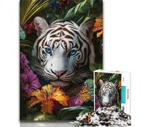 Jigsaw Puzzles for Teenagers 1000 Jigsaws Jungle Tiger,Family Entertainment Toys Is Ideal As A Gift for The Whole Family 38x26cm