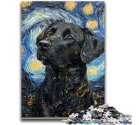 Jigsaw Puzzles for Teenagers 1000 Jigsaws Labrador Under The Night Sky Train Your Brain And Hands Gifts for Friends And Family 38x26cm