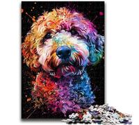 Jigsaw Puzzles for Teenagers 1000 Jigsaws Lagotto Romagnolo Dog Art Challenging To Complete But Fun And Humorous Unique Birthday And Gifts 50x75cm
