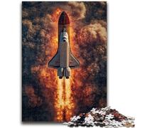 Jigsaw Puzzles for Teenagers 1000 Jigsaws Launching A Rocket for Educational Game Challenge Toy Deal As Gifts for The Whole Family 26x38cm