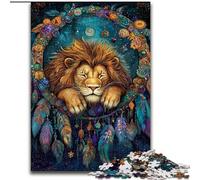 Jigsaw Puzzles for Teenagers 1000 Jigsaws Lion Dream Catcher, Family Activity Unique Home Decor And Gifts for Ages 14+ (Size 26x38cm)