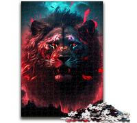 Jigsaw Puzzles for Teenagers 1000 Jigsaws Lion King Help The Brain Exercise Addictive Toys to Cultivate Patience Wall Decoration 26x38cm