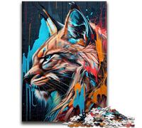 Jigsaw Puzzles for Teenagers 1000 Jigsaws LYNX Panorama Set Left Challenging To Complete But Fun And Humorous Birthday Present, Gifts, Wall Art 38x26cm