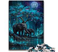 Jigsaw Puzzles for Teenagers 1000 Jigsaws Magic Elephant for Age 14 Years And over Family Games Christmas Game Presents for Women 26x38cm