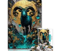 Jigsaw Puzzles for Teenagers 1000 Jigsaws Magic Goat,Toys Educational Games Stress Relieving Unique Birthday And Gifts 38x52cm