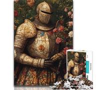 Jigsaw Puzzles for Teenagers 1000 Jigsaws Mighty Medieval Knight,Family Entertainment Toys Is Ideal As A Gift for The Whole Family 38x26cm