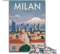 Jigsaw Puzzles for Teenagers 1000 Jigsaws Milan, Suitable for People Aged 14 And Above Educational Games Secret Santa Gifts 26x38cm