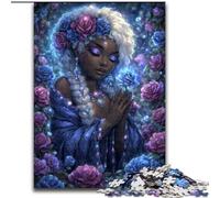 Jigsaw Puzzles for Teenagers 1000 Jigsaws Mysterious Elf Girl, Stress Relief with Fully Interlocking Randomly Shaped Pieces for And 14 Years Old (Size 50x75cm)