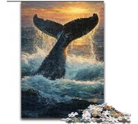 Jigsaw Puzzles for Teenagers 1000 Jigsaws Mysterious Whale, Educational Games Home Decoration Is Ideal As A Gift for The Whole Family (Size 50x75cm)