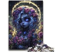 Jigsaw Puzzles for Teenagers 1000 Jigsaws Mystical Spirit Girl Train Your Brain And Hands Parent-child Interaction for Age 14+ 38x26cm
