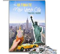 Jigsaw Puzzles for Teenagers 1000 Jigsaws New York City Travel Guide, Suitable for People Aged 14 And Above Educational Games Secret Santa Gifts 50x75cm