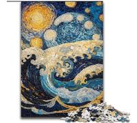 Jigsaw Puzzles for Teenagers 1000 Jigsaws Ocean Waves, Stress Relief with Fully Interlocking Randomly Shaped Pieces for And 14 Years Old (Size 50x75cm)