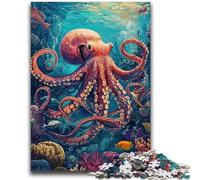 Jigsaw Puzzles for Teenagers 1000 Jigsaws Octopus Help The Brain Exercise Addictive Toys to Cultivate Patience Wall Decoration 26x38cm