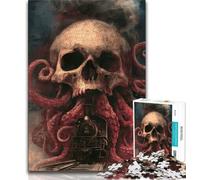 Jigsaw Puzzles for Teenagers 1000 Jigsaws Octopus Skeleton,Learning Educational Toys Family Games Suitable for Desktop Decoration (38x26cm)