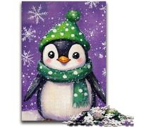 Jigsaw Puzzles for Teenagers 1000 Jigsaws Penguins in Winter Educational Games Home Decoration Birthday Present, Gifts for Age 14+ 50x75cm