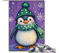 Jigsaw Puzzles for Teenagers 1000 Jigsaws Penguins in Winter, Toys Educational Games Stress Relieving Enhance Love between Couples (Size 50x75cm)