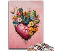 Jigsaw Puzzles for Teenagers 1000 Jigsaws Plant Heart Learning Educational Toys Family Games Birthday Present, Gifts 50x75cm