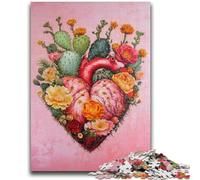 Jigsaw Puzzles for Teenagers 1000 Jigsaws Plant Heart Train Your Brain And Hands Parent-child Interaction for Age 14+ 50x75cm
