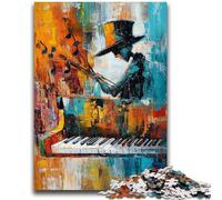 Jigsaw Puzzles for Teenagers 1000 Jigsaws Playing The Piano Oil Painting, Educational Games Home Decoration Is Ideal As A Gift for The Whole Family 50X75CM
