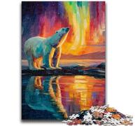 Jigsaw Puzzles for Teenagers 1000 Jigsaws Polar Bears Educational Games Home Decoration Artists Collection, Fine Art 26X38CM