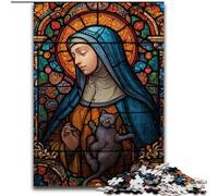 Jigsaw Puzzles for Teenagers 1000 Jigsaws Portrait of Mary The Mother, Educational Games Home Decoration Is Ideal As A Gift for The Whole Family (Size 26x38cm)