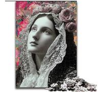 Jigsaw Puzzles for Teenagers 1000 Jigsaws Portrait of Mary The Mother, Family Activity Enhance Love between Couples for Age 14+ (Size 26x38cm)