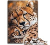 Jigsaw Puzzles for Teenagers 1000 Jigsaws Prairie Cheetah Train Your Brain And Hands Parent-child Interaction for Age 14+ 50x75cm
