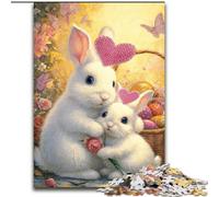 Jigsaw Puzzles for Teenagers 1000 Jigsaws Rabbit, Train Your Brain And Hands Unique Birthday And Gifts for Age 14+ (Size 26x38cm)