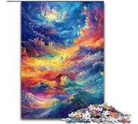 Jigsaw Puzzles for Teenagers 1000 Jigsaws Rainbow Cloud,Challenging To Complete But Fun And Humorous Unique Birthday And Gifts 50x75cm