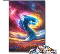 Jigsaw Puzzles for Teenagers 1000 Jigsaws Rainbow Tornado for And from 14 Years And over Hands-on Game Christmas Game Gifts (size 26x38cm)
