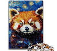 Jigsaw Puzzles for Teenagers 1000 Jigsaws Red Panda Night Sky Challenging To Complete But Fun And Humorous Unique Birthday And Gifts 50x75cm