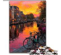 Jigsaw Puzzles for Teenagers 1000 Jigsaws Romantic of Amsterdam, Family Activity Enhance Love between Couples for Age 14+ (Size 26x38cm)