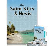 Jigsaw Puzzles for Teenagers 1000 Jigsaws Saint Kitts And Nevis,Educational Games Home Decoration Birthday Present,Gifts,Wall Art (75x50cm)