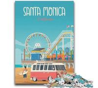 Jigsaw Puzzles for Teenagers 1000 Jigsaws Santa Monica California Help The Brain Exercise Addictive Toys to Cultivate Patience Wall Decoration (size 50x75cm)