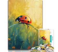 Jigsaw Puzzles for Teenagers 1000 Jigsaws Seven-spotted Ladybug,Learning Educational Toys Family Games Suitable for Desktop Decoration (38x26cm)