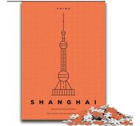Jigsaw Puzzles for Teenagers 1000 Jigsaws Shanghai China Educational Games Home Decoration for Is Ideal As A Gift for The Whole Family (38x52cm) 1000pcs
