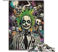 Jigsaw Puzzles for Teenagers 1000 Jigsaws Skeleton Clown, Family Game Stress Reliever Difficult Challenge A Work of Art for Ages 14+ (size 26x38cm)