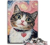 Jigsaw Puzzles for Teenagers 1000 Jigsaws Smiling Cat Educational Family Game Wall Decoration Unique Birthday And Xmas Gifts 26x38cm