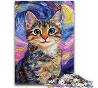 Jigsaw Puzzles for Teenagers 1000 Jigsaws Smiling Cat Learning Educational Toys Family Games Birthday Present, Gifts 50x75cm