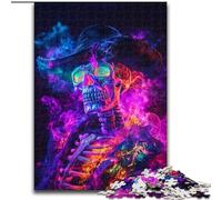 Jigsaw Puzzles for Teenagers 1000 Jigsaws Smoke Skull, Train Your Brain And Hands Unique Birthday And Gifts for Age 14+ (Size 26x38cm)