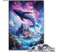 Jigsaw Puzzles for Teenagers 1000 Jigsaws Space Whale for 14+ Difficult to Complete But Fun And Humorous Birthday Gift (size 50x75cm)