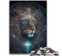 Jigsaw Puzzles for Teenagers 1000 Jigsaws Starlight Visionary Lion Challenging To Complete But Fun And Humorous Birthday Present, Gifts, Wall Art 50x75cm