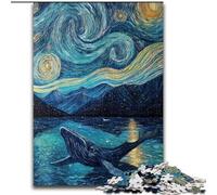 Jigsaw Puzzles for Teenagers 1000 Jigsaws Starry Sky Whale, Educational Games Home Decoration Is Ideal As A Gift for The Whole Family (Size 50x75cm)
