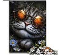 Jigsaw Puzzles for Teenagers 1000 Jigsaws Steampunk Cat for 14+ Difficult to Complete But Fun And Humorous Birthday Gift (size 26x38cm)
