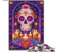 Jigsaw Puzzles for Teenagers 1000 Jigsaws Sugar Skull Woman, Help The Brain Exercise Addictive Toys to Cultivate Patience Perfect Decoration (Size 50x75cm)