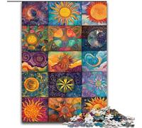 Jigsaw Puzzles for Teenagers 1000 Jigsaws Sun Collage, Educational Games Home Decoration Is Ideal As A Gift for The Whole Family (Size 50x75cm)
