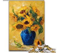 Jigsaw Puzzles for Teenagers 1000 Jigsaws Sunflowers in A Vase, Analysis And Logic with Fully Interlocking Randomly Shaped Pieces for And Age 14 Years Up (Size 26x38cm)
